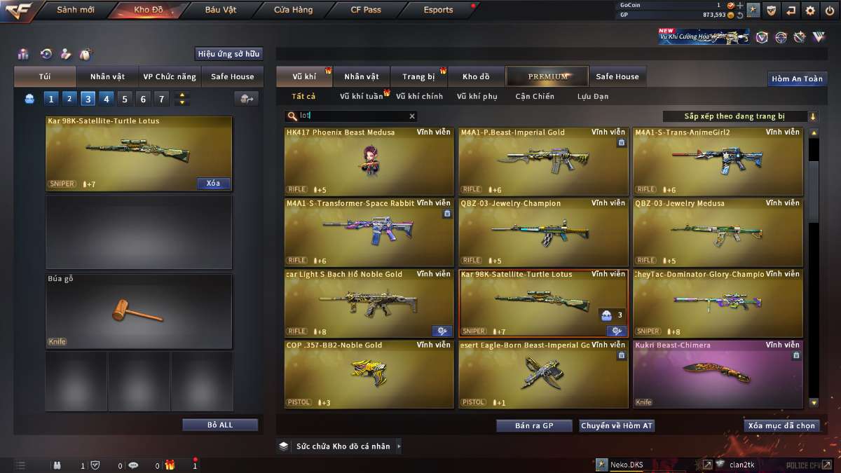 shop acc cf uy tin gia re